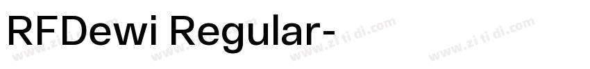 RFDewi Regular字体转换